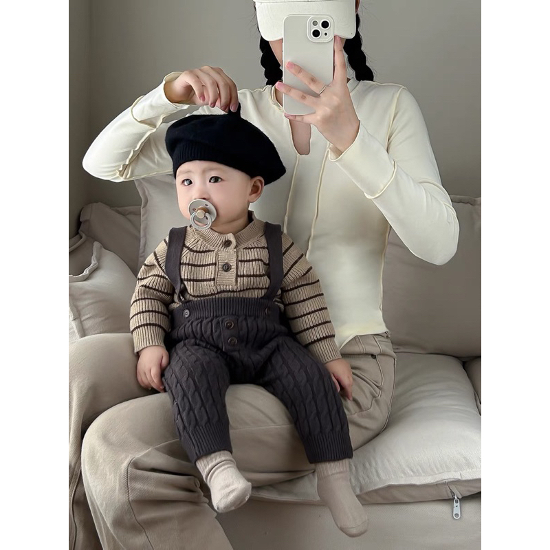 Set Yếm len siêu đẹp cho bé