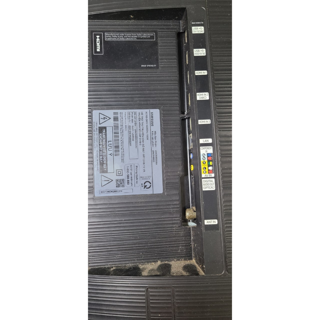 Bo khiển tivi Samsung 43in, model : UA43N-5500AK, máy hư màn rả bo bán