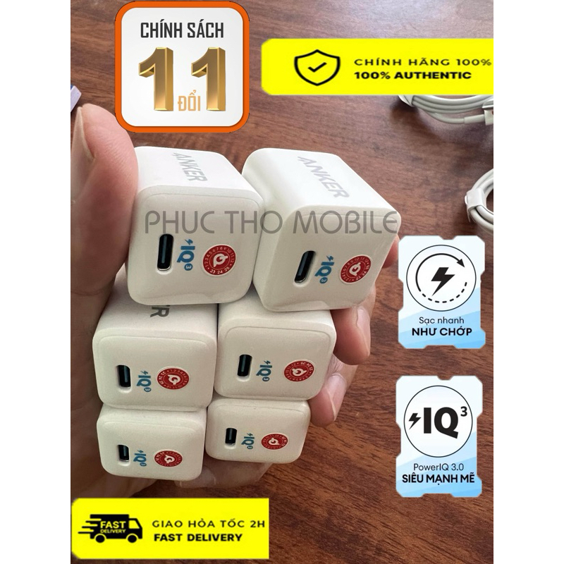 Củ sạc Anker 2633 20W chính hãng hàng lướt 2nd không hộp