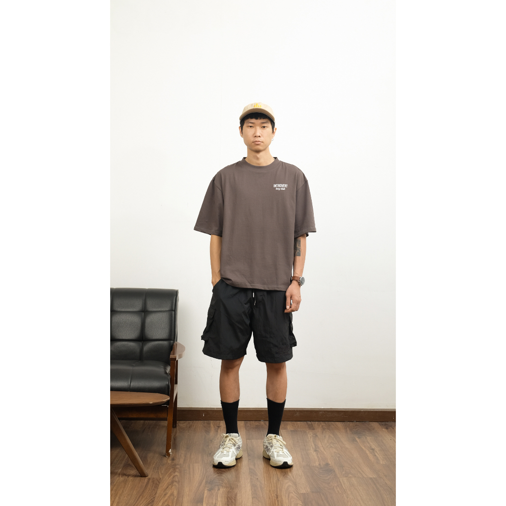 Áo thun Đồng "Điệu" - Màu Xám Đen - Introvert Boy Club