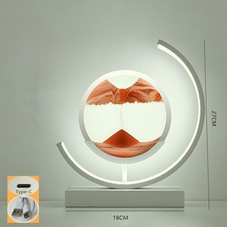 Tranh Cát Chuyển Động Đèn Led 3D Nghệ Thuật Hình Bán Nguyệt,Decor Trang Trí Nhà, Bàn Làm Việc,Quà Tặng Cao Cấp/Starstore