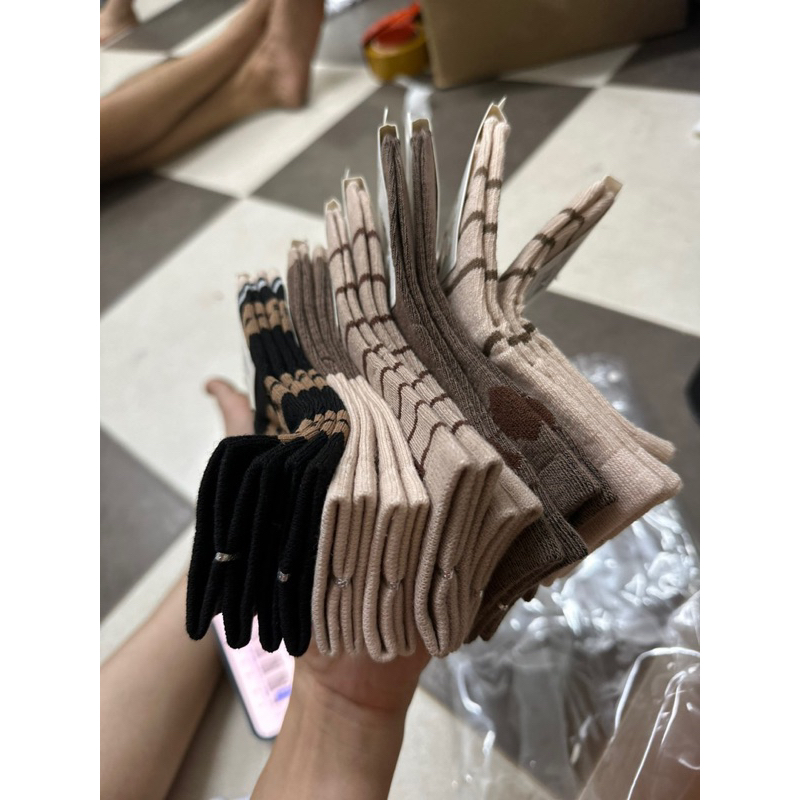 Set 10 đôi tất cổ cao cho bé trai bé gái