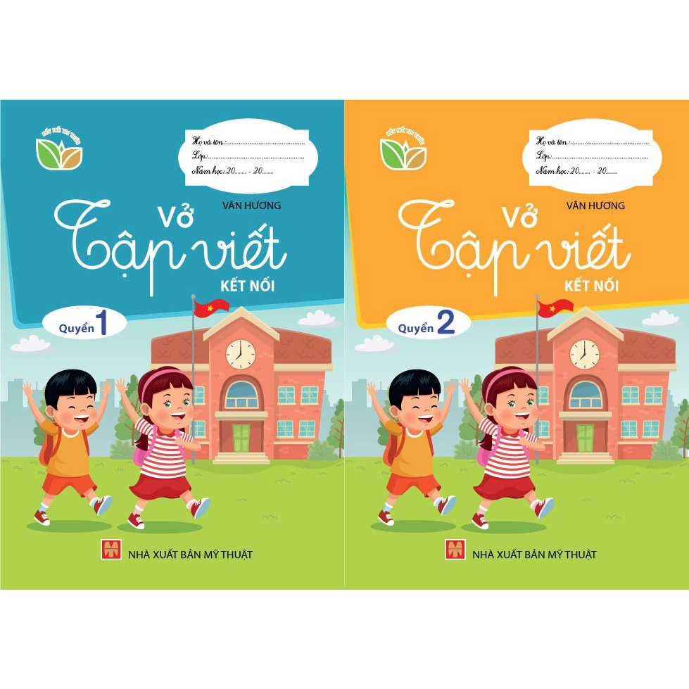 Sách - Combo 2 cuốn - Vở Tập Viết KẾT NỐI Quyển 1 & Quyển 2 - IDbooks