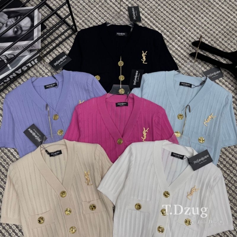 Áo len khuy đồng kèm tag hàng QCL1