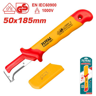 (S17) Dụng cụ tước dây điện lưỡi cong cách điện 1000V TOTAL THIDCK1851.MN