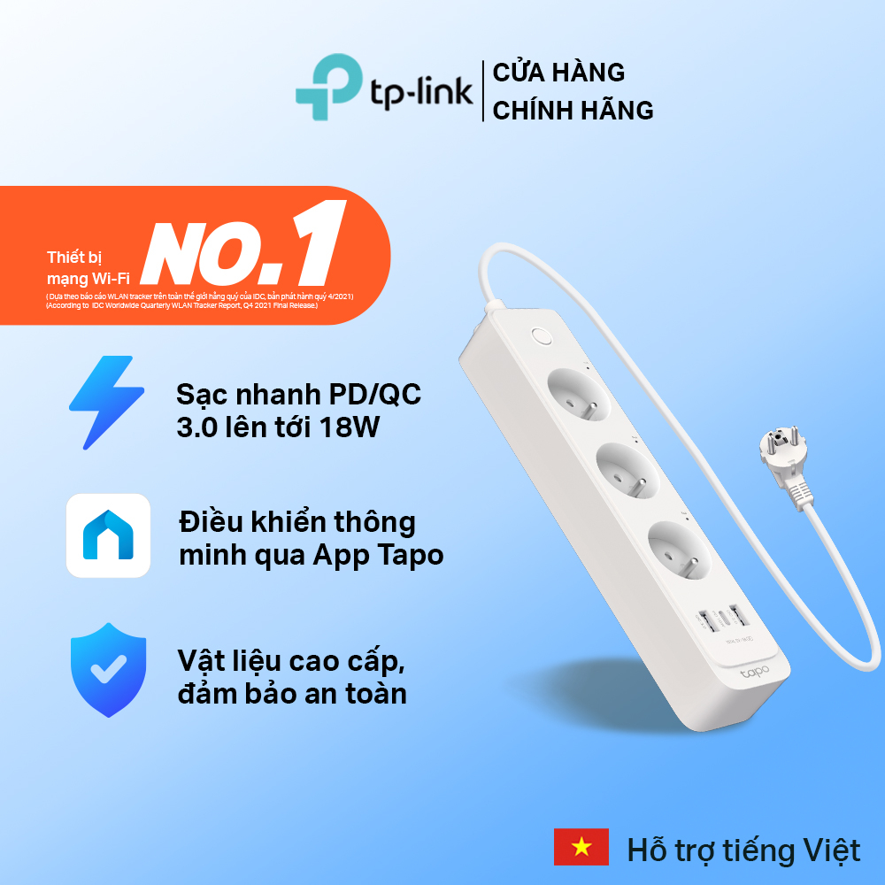 [Hỏa Tốc] Ổ Cắm Dài TP-Link Wi-Fi Thông Minh Tapo P300