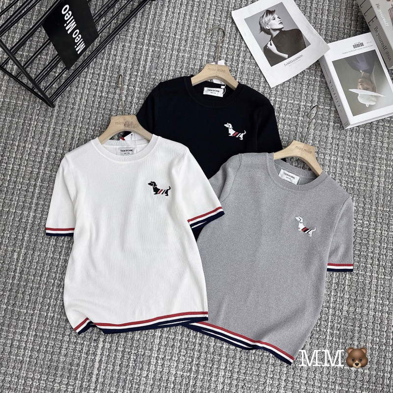 Set áo len Thom mix chân váy ghi hot hit