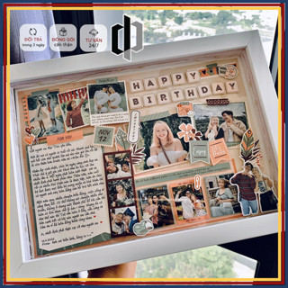(20x30cm / 30x40cm) Khung ảnh 3D Scrapframe lưu niệm Handmade Decor phòng - Khung tranh Quà tặng