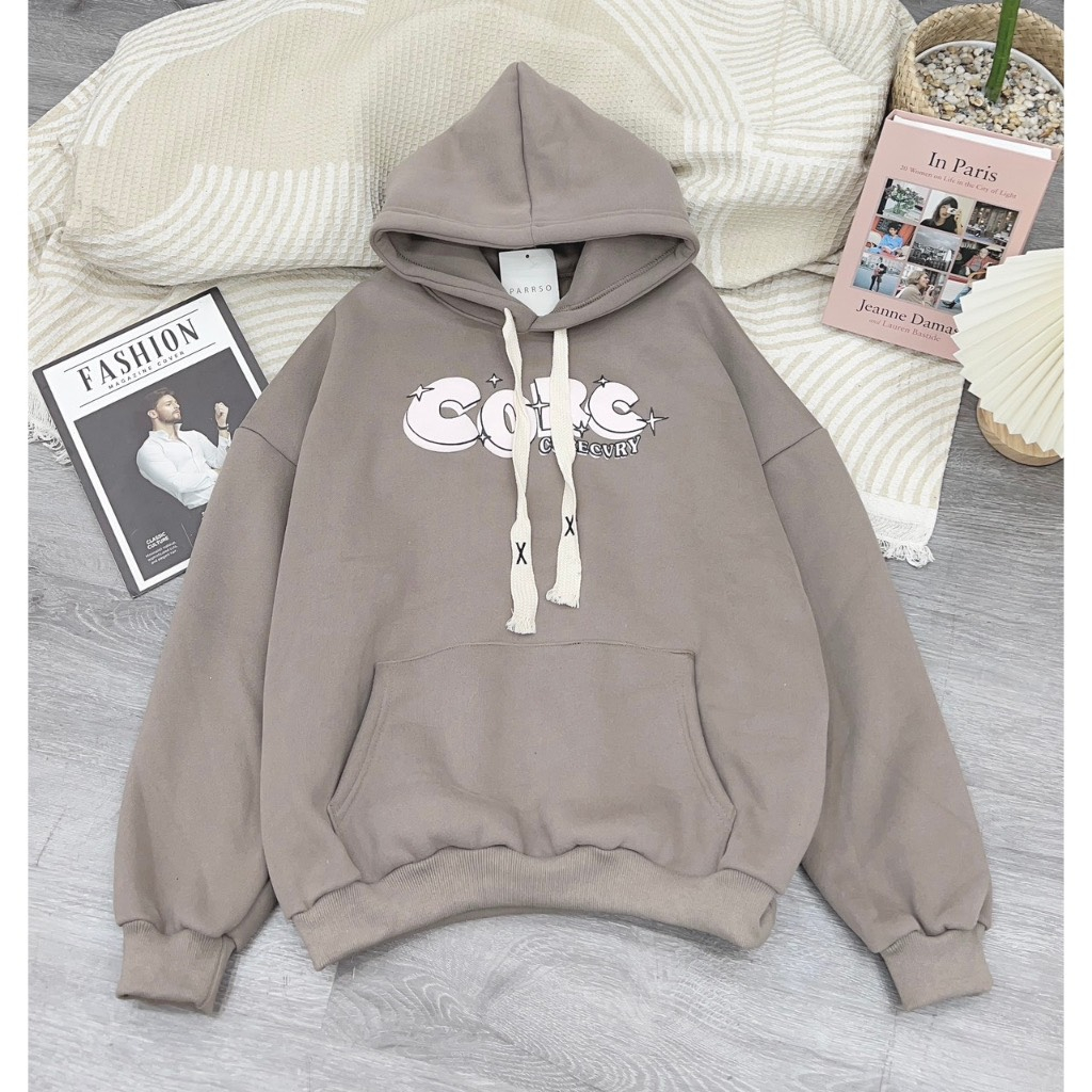 Áo Hoodie Local Brand Unisex LUCID Basic Nam Nữ Nỉ Bông Mũ 2 Lớp in chữ Core