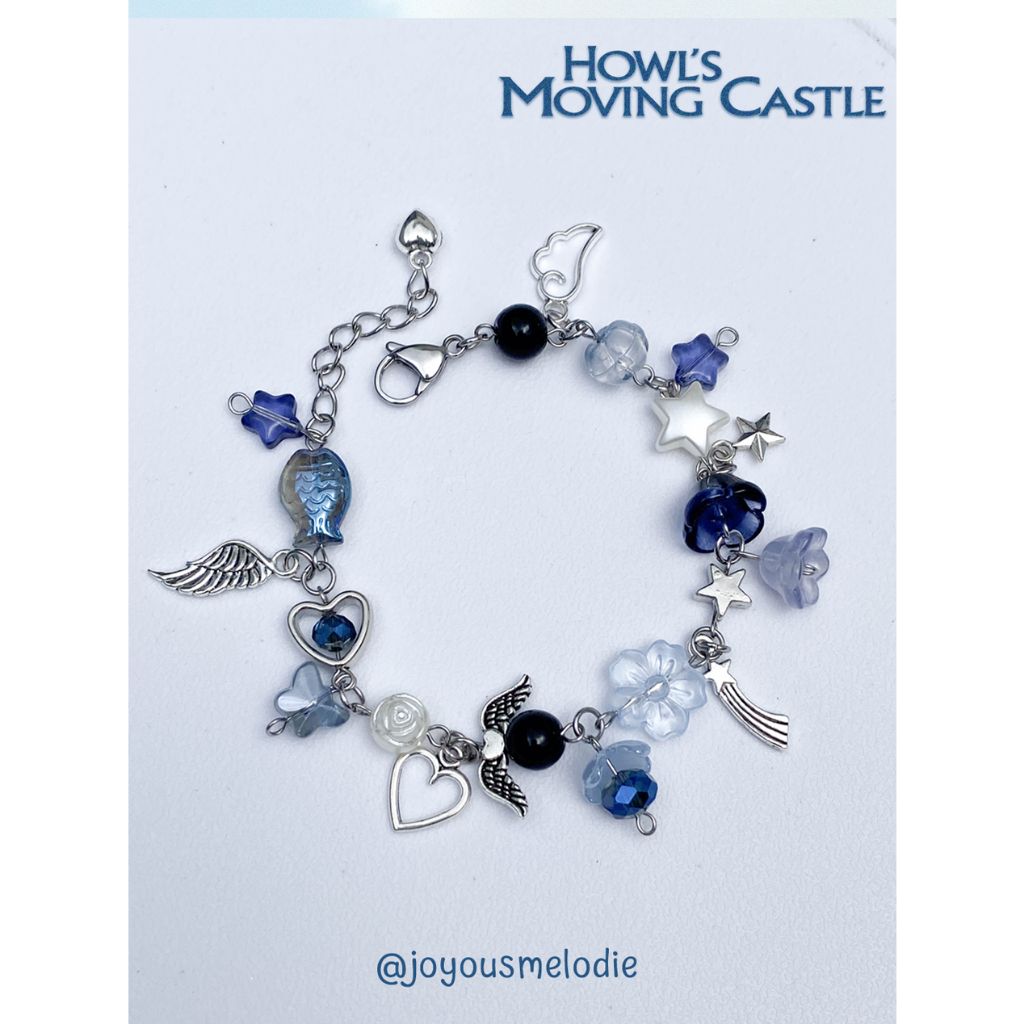 JOMÉ HOWL'S MOVING CASTLE_INSPIRED BRACELET_Vòng tay handmade bằng thép không gỉ phong cách y2k, anime core