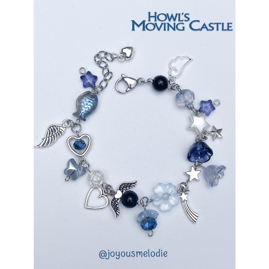 JOMÉ HOWL'S MOVING CASTLE_INSPIRED BRACELET_Vòng tay handmade bằng thép không gỉ phong cách y2k, anime core