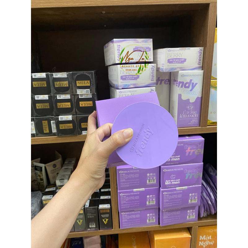Combo Ủ Trắng Lên Men Trendy, Kem Body Trendy & Tẩy Tế Bào Chết Body Chính Hãng Meea Premium