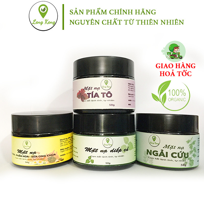 Sữa Rửa  Mặt Tía tô LengKengFarm Trắng Da, Giảm Mụn, Giảm Thâm Nám