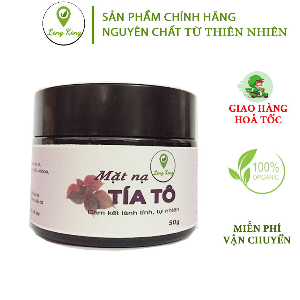 Sữa Rửa  Mặt Tía tô LengKengFarm Trắng Da, Giảm Mụn, Giảm Thâm Nám