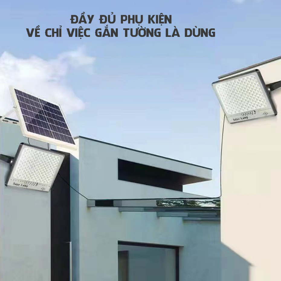 Đèn led năng lượng mặt trời NMC Solar Light có điều khiển từ xa - Cảm biến ngày/đêm tuổi thọ 40000 giờ