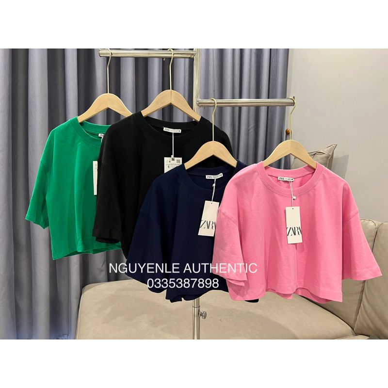 Áo phông croptop Zara Authentic