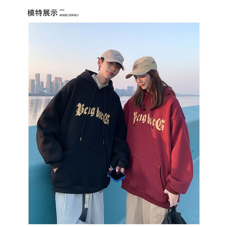 Áo hoodie nam nữ unisex nỉ bông bigsize dáng rộng tay dài có mũ mặc đồ đôi phong cách hàn quốc DELIZ