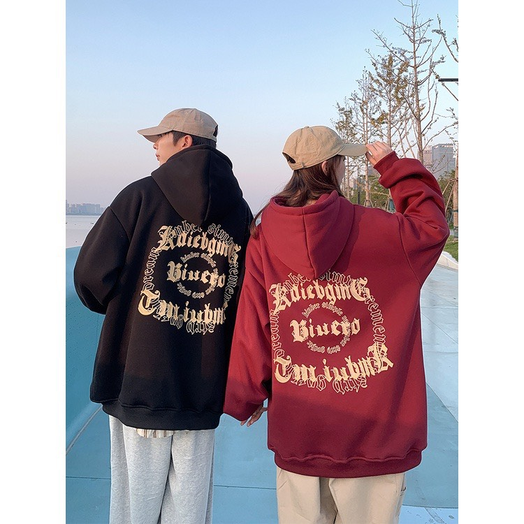 Áo hoodie nam nữ unisex nỉ bông bigsize dáng rộng tay dài có mũ mặc đồ đôi phong cách hàn quốc DELIZ