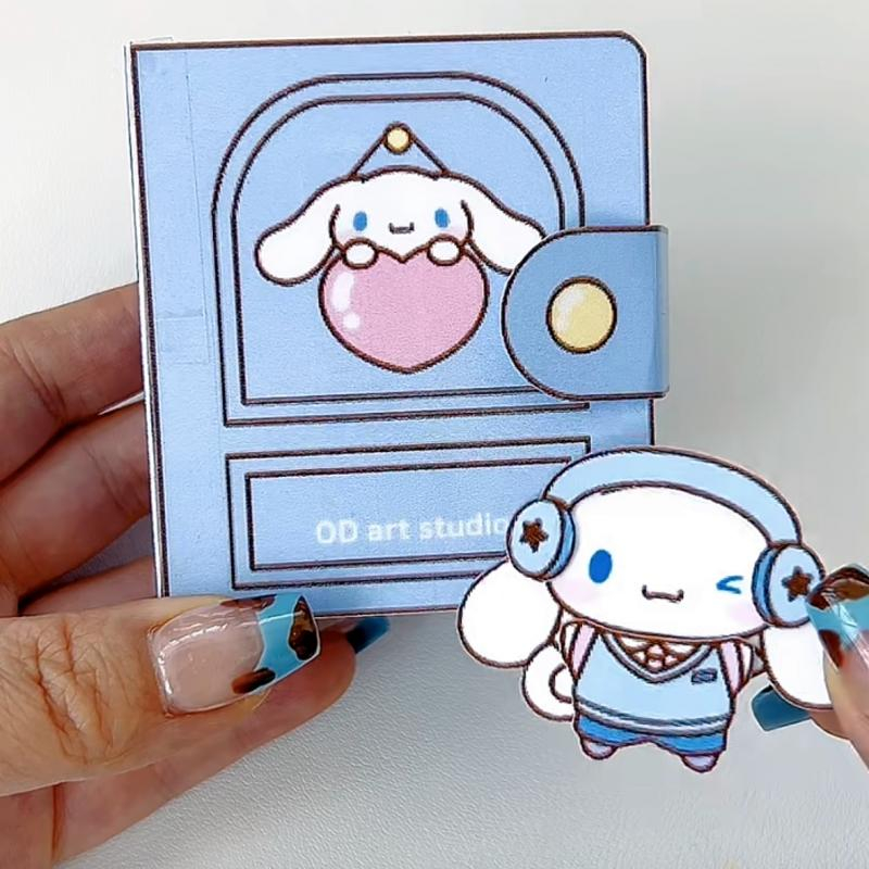 Đồ chơi DIY Squishy giấy Tranh tương tác Quiet Book các nhân vật hoạt hình Sanrio Kuromi Melody Cinnamoroll Pochacco