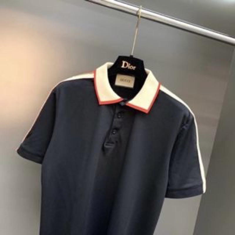 Áo polo GC Technical phối viền cao cấp Áo polo GC vải cá sấu nam nữ mới nhất