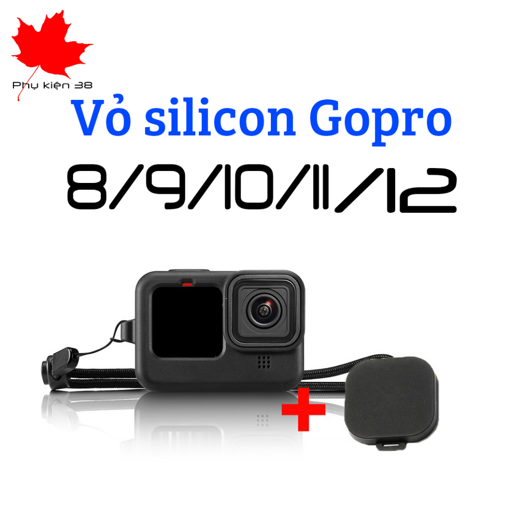 Vỏ silicon bảo vệ máy quay Gopro 8/9/10/11 chống va chạm, trầy xước