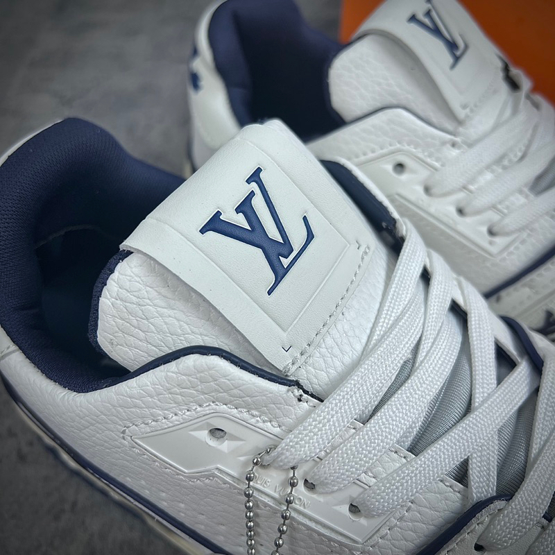 Giày Thể Thao Nam Nữ LV Trainer Xanh Navy