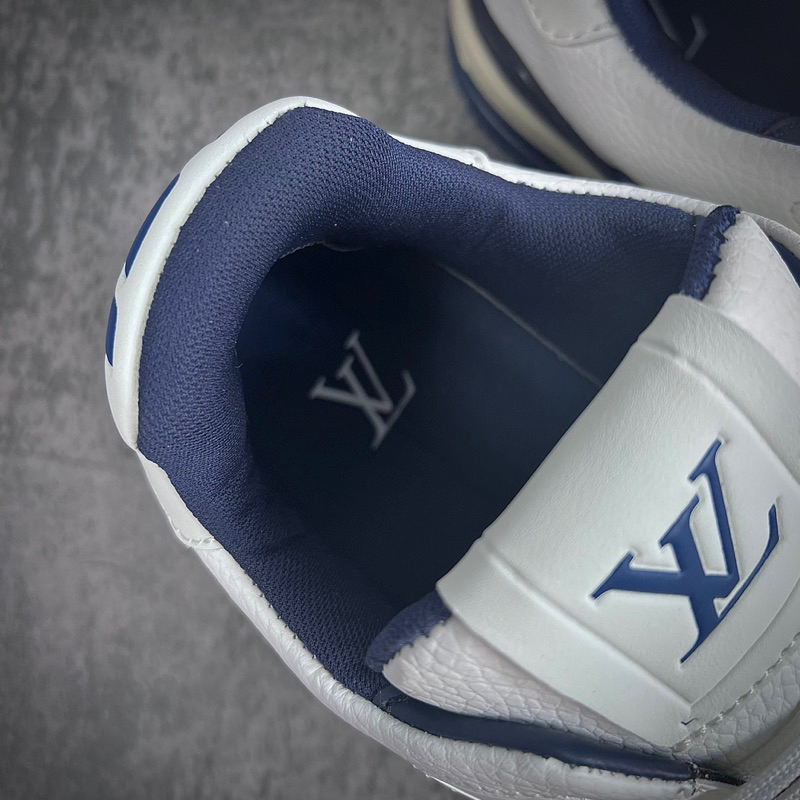 Giày Thể Thao Nam Nữ LV Trainer Xanh Navy