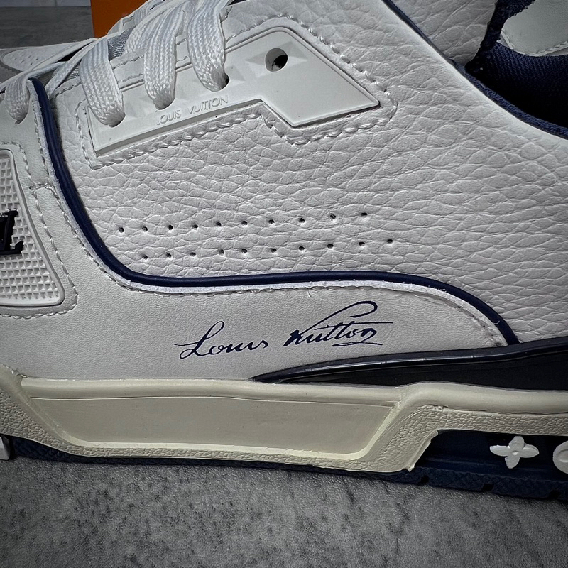 Giày Thể Thao Nam Nữ LV Trainer Xanh Navy