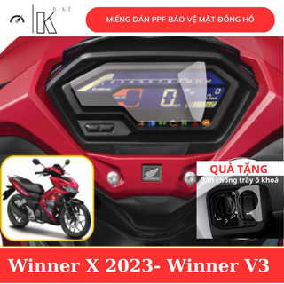 dán xe Winner X 2023 -2024 .Miếng dán ppf  bảo vệ mặt đồng hồ xe honda Winner X V3 150 bảo vệ Winner x 150. Winer X V3