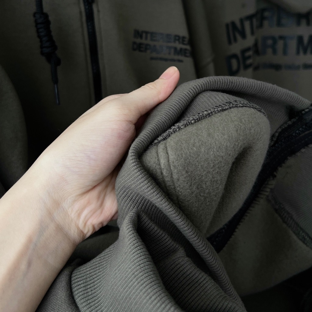 Áo Khoác HOODIE nỉ bông mũ to 2 lớp Unisex form rộng