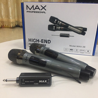 Micro karaoke không dây max 39 hát cực hay, chống hú tốt – sản phẩm chính hãng