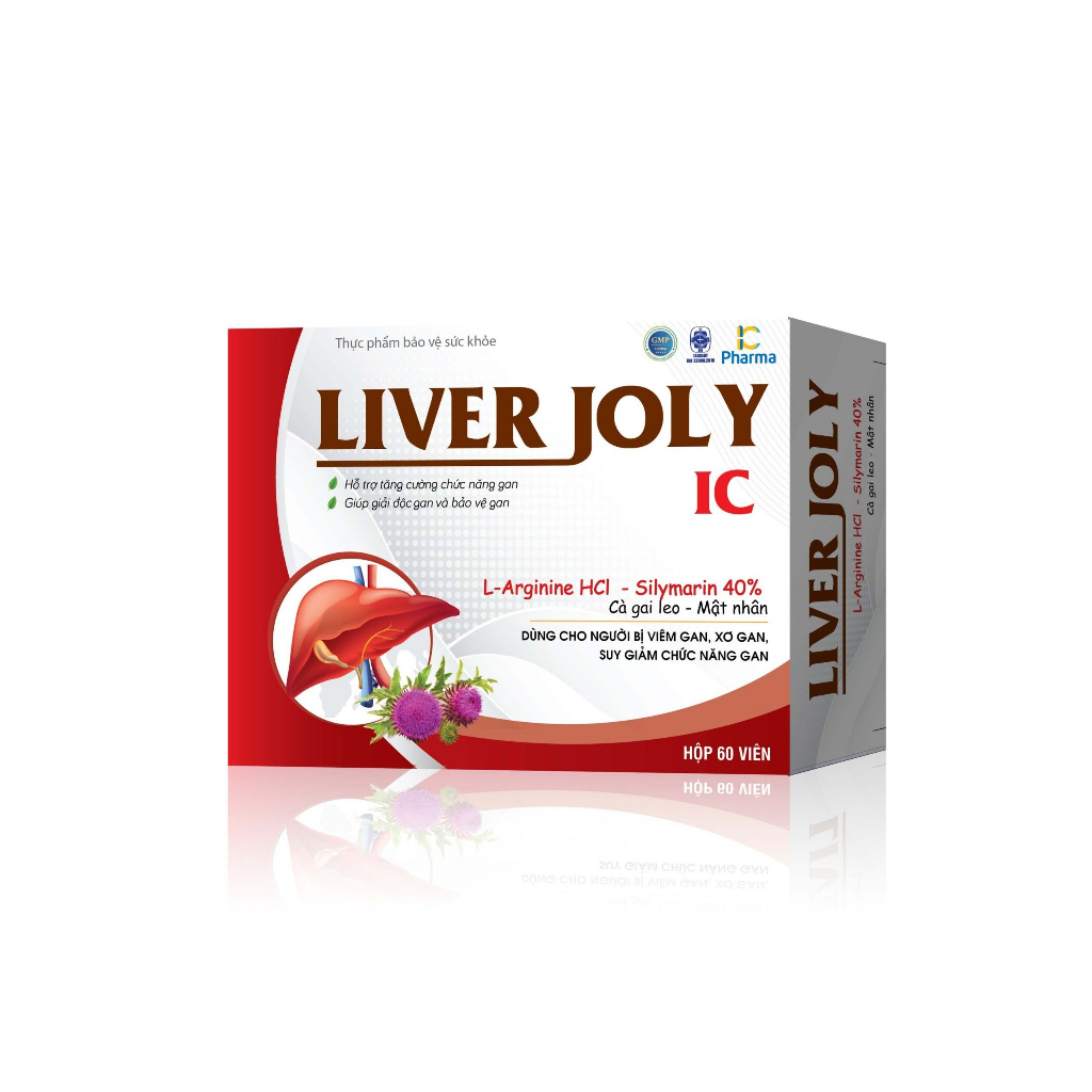 Viên uống giải độc mát gan Liver Joly 60 viên hỗ trợ tăng cường chức năng