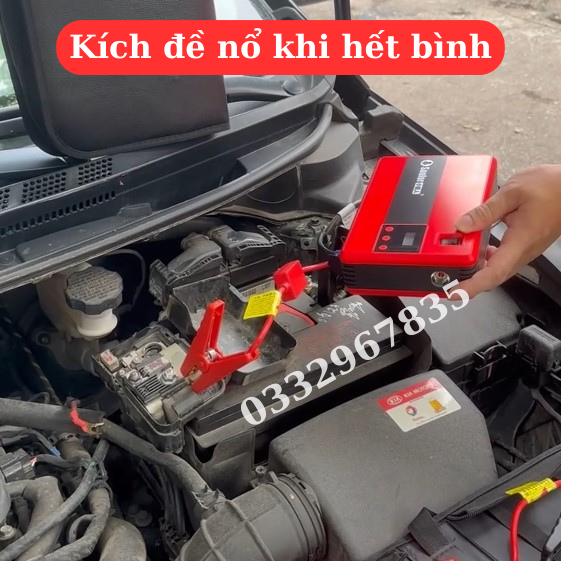 Kích Bình - Bơm Hơi - Sạc Dự Phòng - Đèn Pin - Dung Lượng 119800 mAh - 4 trong 1 - Chính Hãng SOULOR