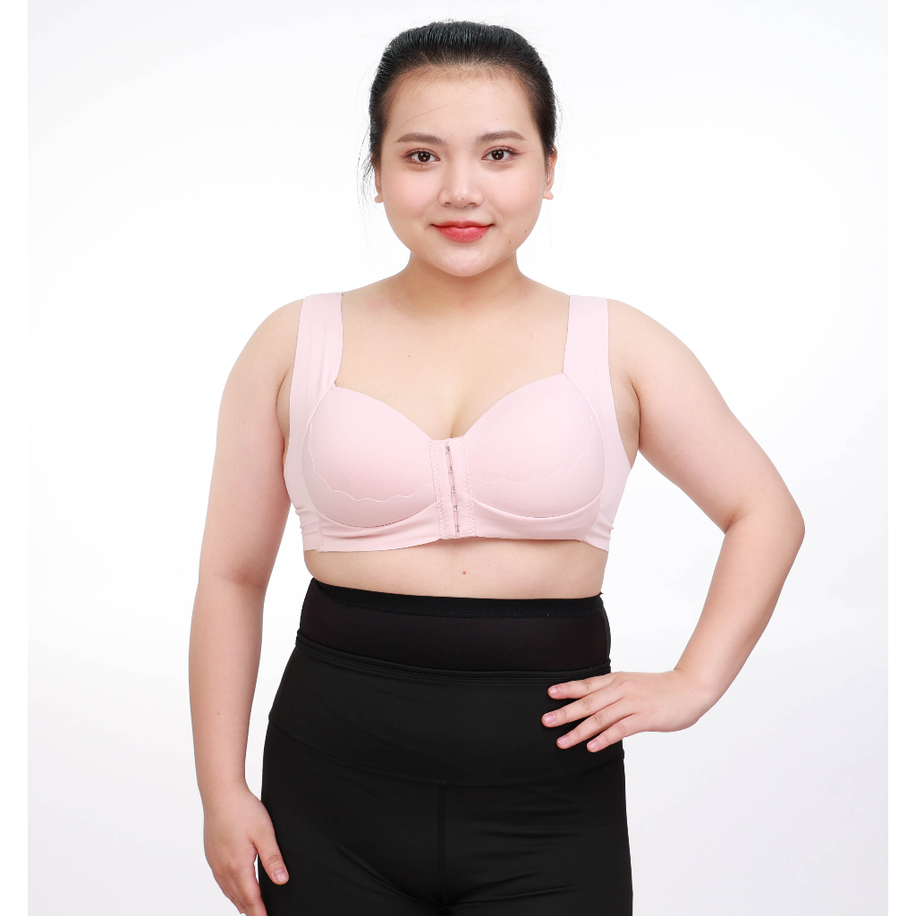 Áo lót nữ Bigsize che mỡ nách mỡ lưng - Cup A,B - Đệm Dày 1Cm - Bản Lưng to 14cm không viền Mã A23