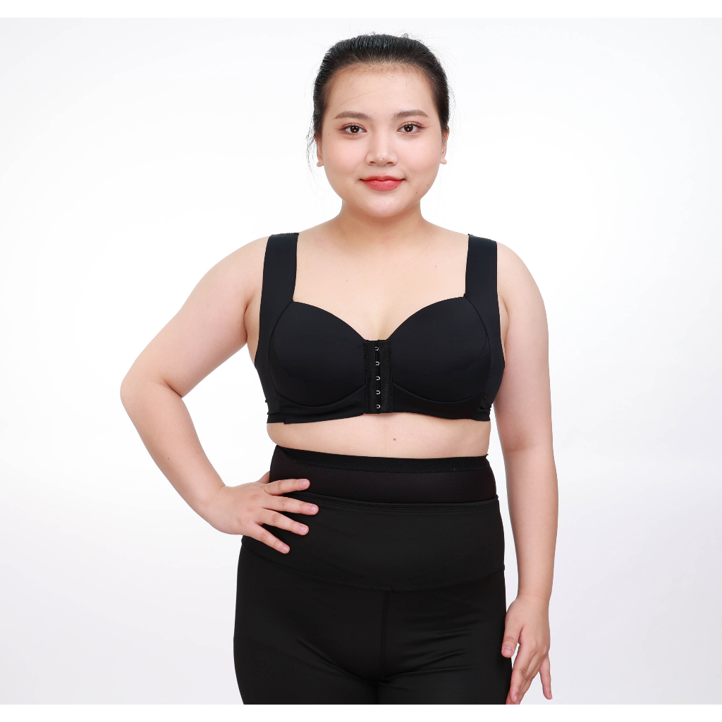 Áo lót nữ Bigsize che mỡ nách mỡ lưng - Cup A,B - Đệm Dày 1Cm - Bản Lưng to 14cm không viền Mã A23