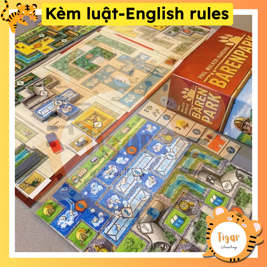 Barenpark - boardgame lắp mảnh xây dựng sở thú BAREN PARK