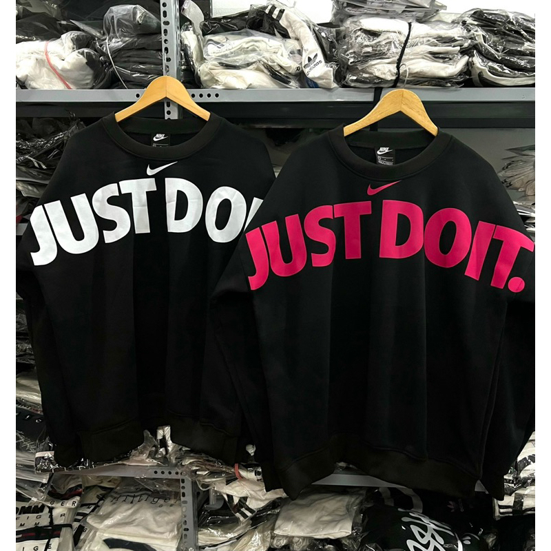 Áo Nỉ Sweater Just Do It Form Rộng Unisex , Áo Nỉ Bông Nam Nữ Ullzang 2 Lớp Dày Dặn Cao Cấp Hàn Quốc