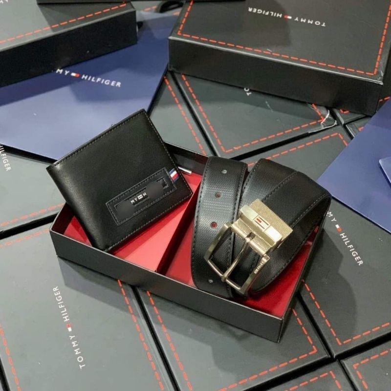 Set thắt lưng + ví Tommy* dư xịn