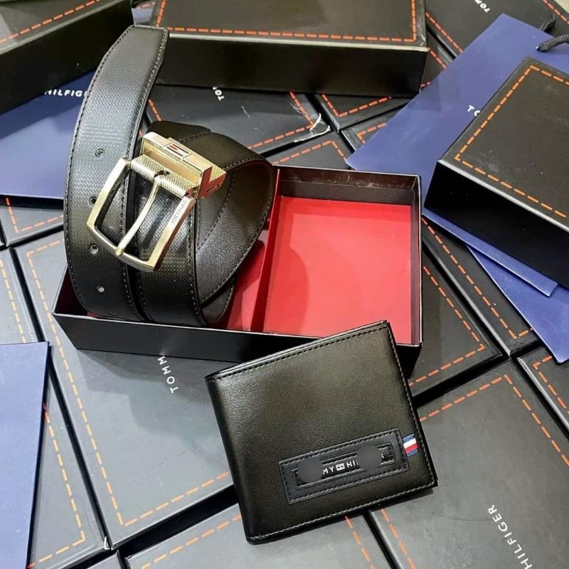 Set thắt lưng + ví Tommy* dư xịn