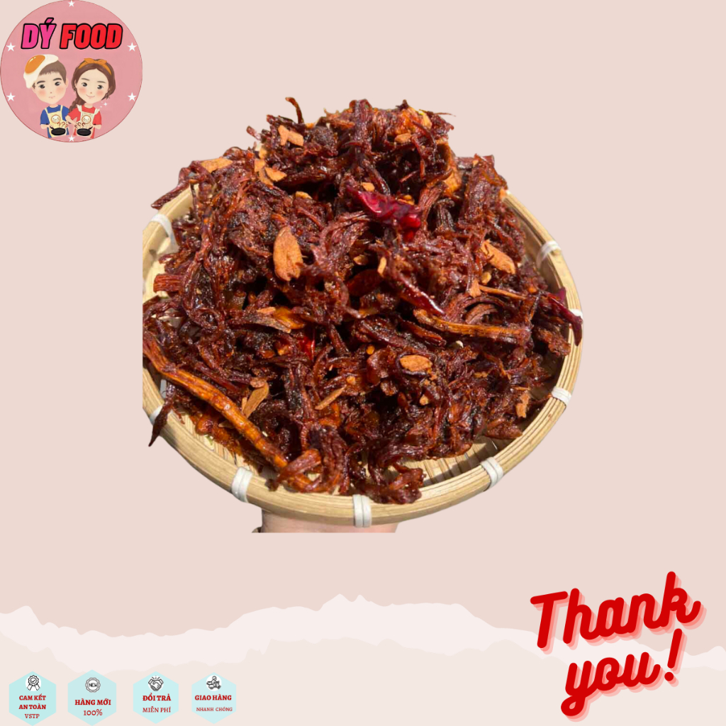 Hộp 300 Gram Khô Heo Cháy Tỏi loại hảo hạng, siêu đậm vị loại 1 - Dý Food