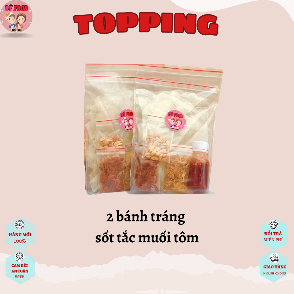 Combo Tri Ân - Bánh Tráng Khô Heo Hành Phi Muối Bò Kèm Bơ Và Sốt Tắc - Dý Food