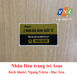 ⚡ tem nhãn dán trang trí asus nhỏ 5.4x3cm