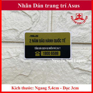 💥 thay tem nhãn dán asus nhỏ 5.4x3cm