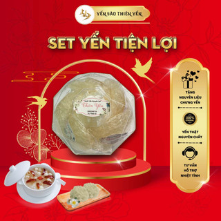 Set tổ yến sào khánh hòa tiện lợi tinh chế nguyên chất 100% - tặng nguyên liệu chưng - yến sào thiên yến