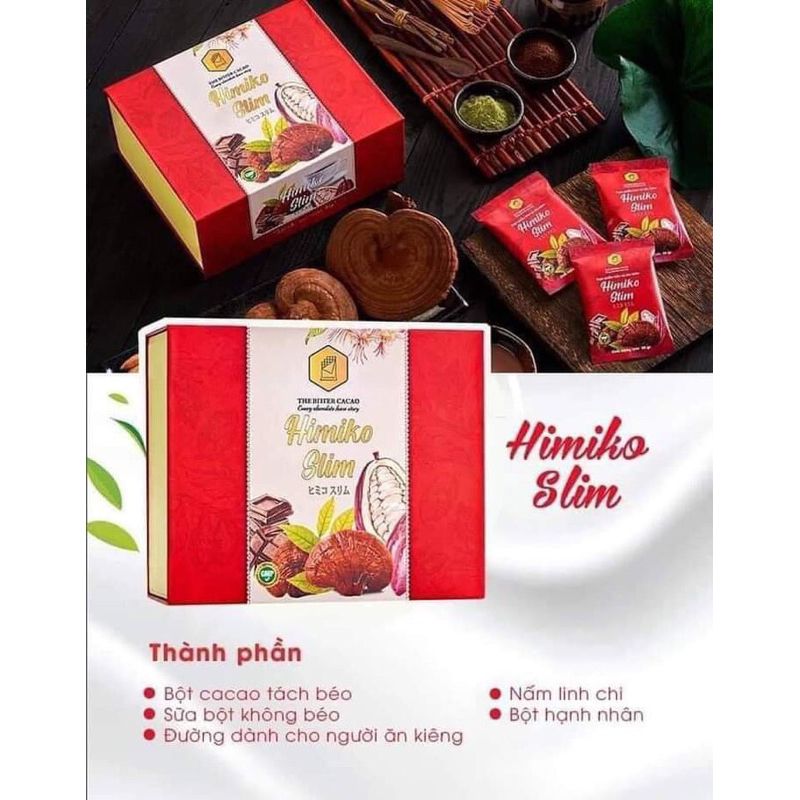 Cacao giảm cân Himiko slim hop 20 gói date 8/2026