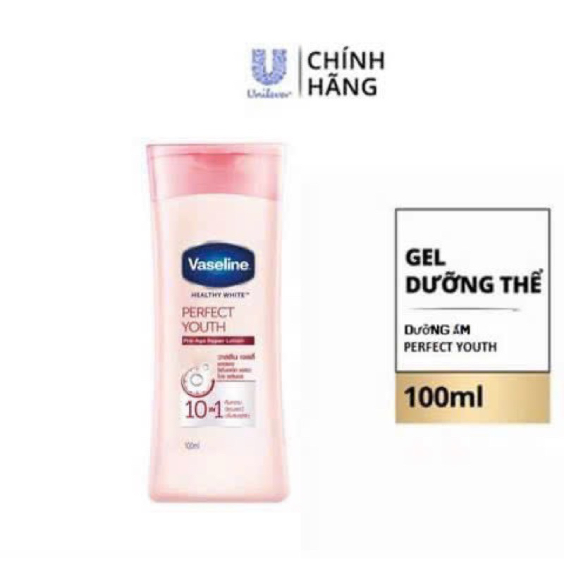 Sữa dưỡng thể Vaseline Healthy Bright Daily Brightening Even Tone Lotion 100ml