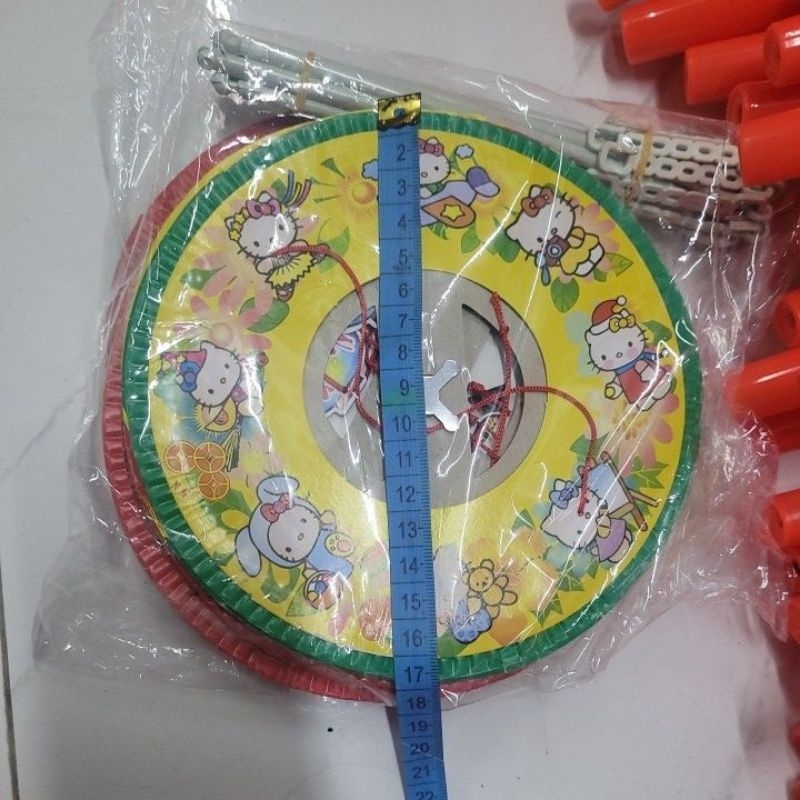 Lồng đèn giấy ống tròn 17cm combo 50 cái tặng 50 nến