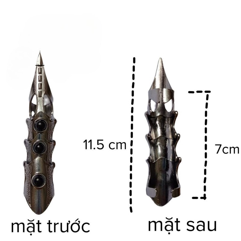 Nhẫn khớp ngón tay móng vuốt rồng siêu ngầu unisex