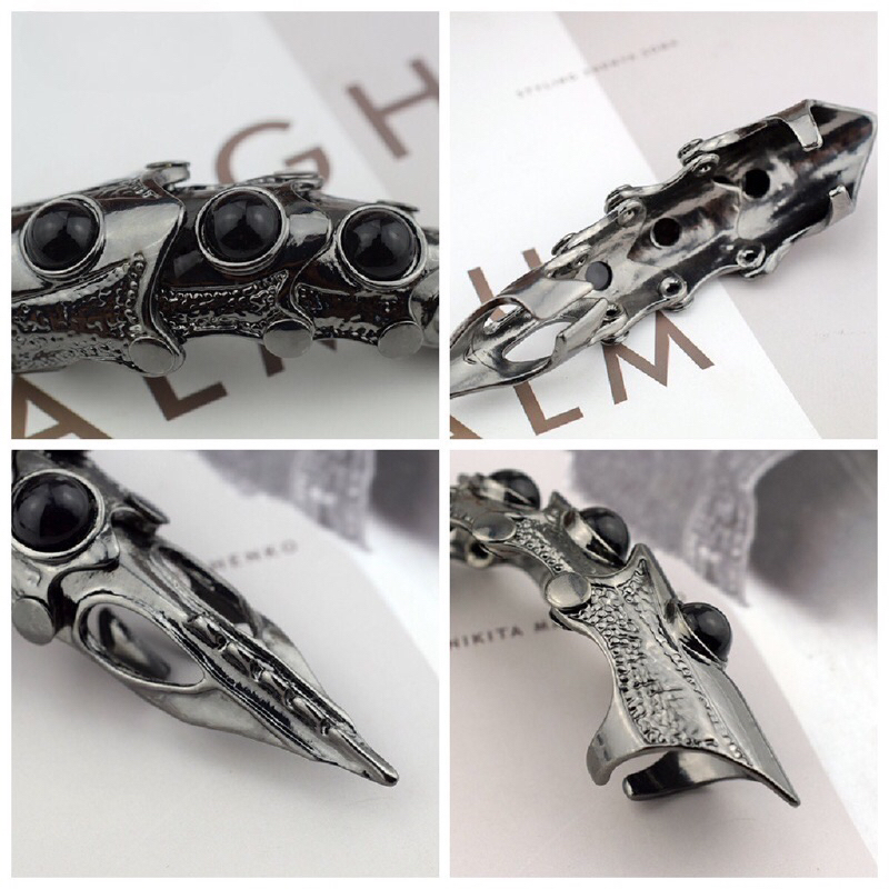 Nhẫn khớp ngón tay móng vuốt rồng siêu ngầu unisex