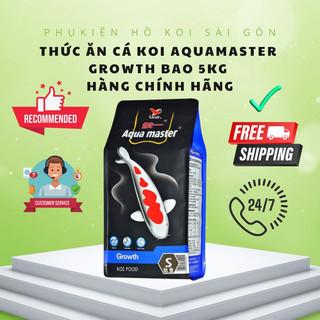 Thức ăn cá koi tăng trọng AQUAMASTER Growth bao 5KG [ HÀNG CHUẨN 100% - CÓ TEM CHỐNG HÀNG GIẢ ]